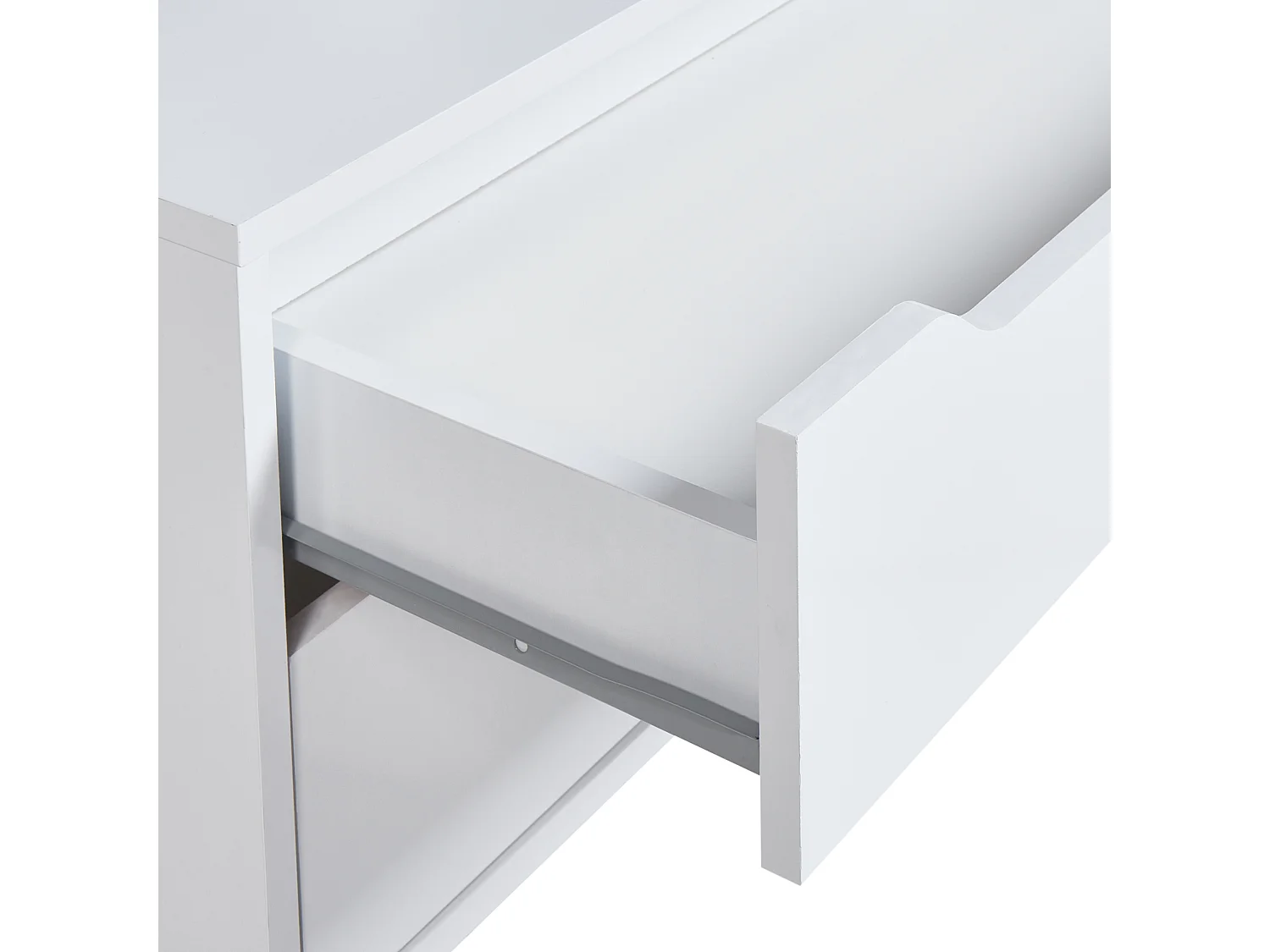 Meuble haut OSASCO avec roues 80 cm Blanc