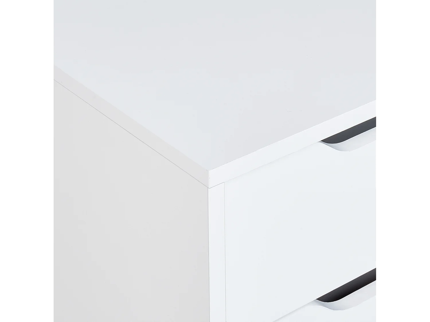 Meuble haut OSASCO avec roues 80 cm Blanc