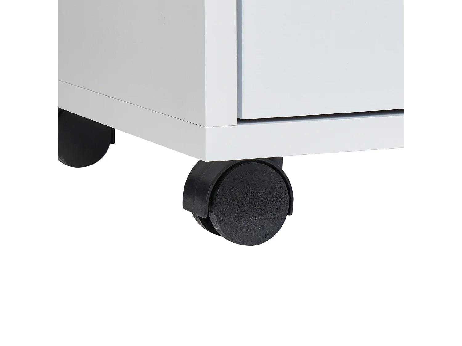 Meuble haut OSASCO avec roues 80 cm Blanc