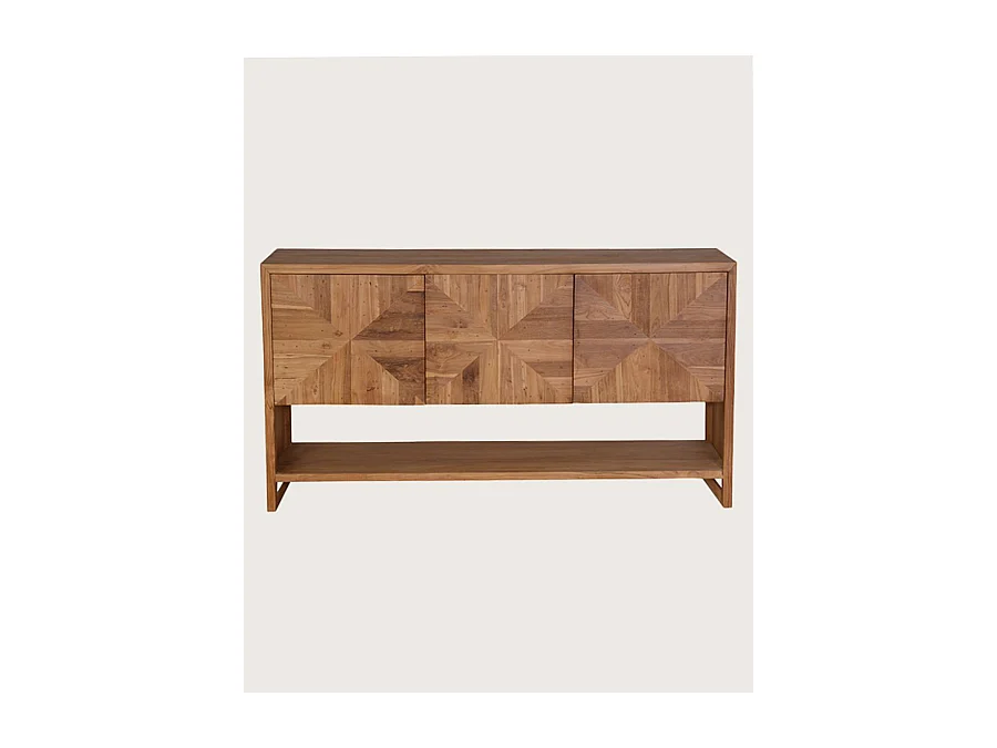 Strio - Meuble de salle de bain en teck massif 140 cm