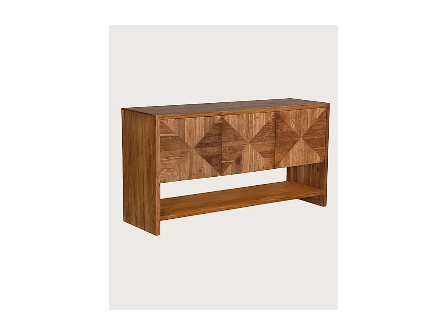 Strio - Meuble de salle de bain en teck massif 140 cm