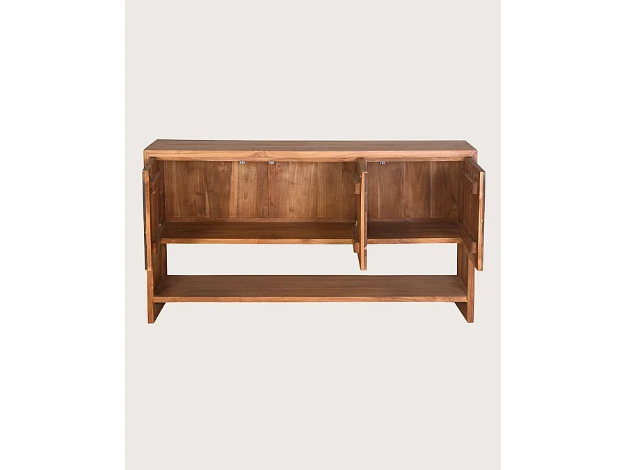 Strio - Meuble de salle de bain en teck massif 140 cm