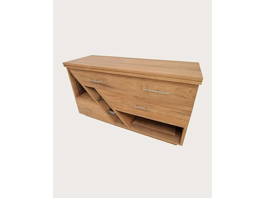 Diva bois - Meuble salle de bain en teck 145 cm