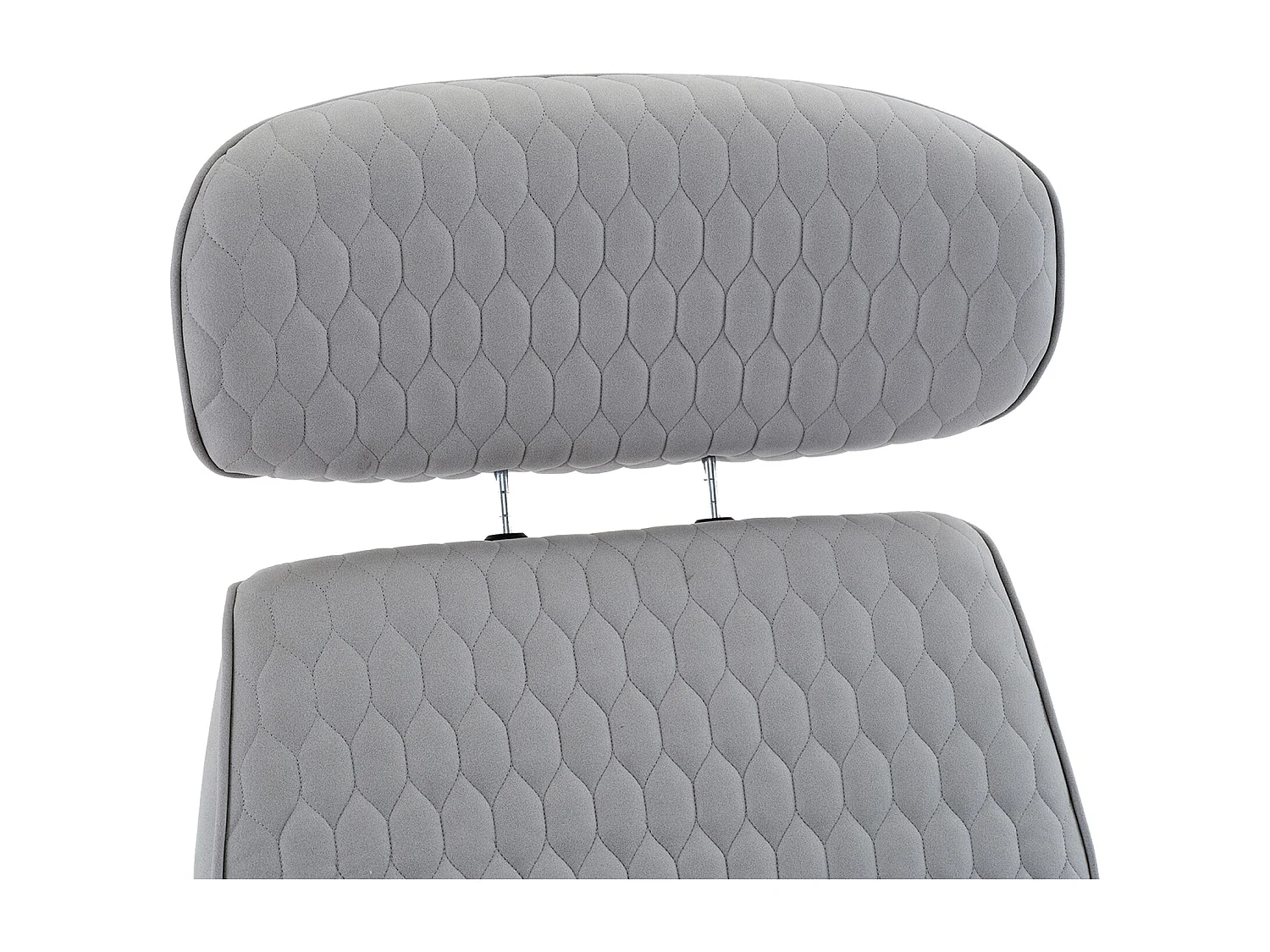 360° draaibare ergonomische kantelbare bureaustoel met kruk - lichtgrijs