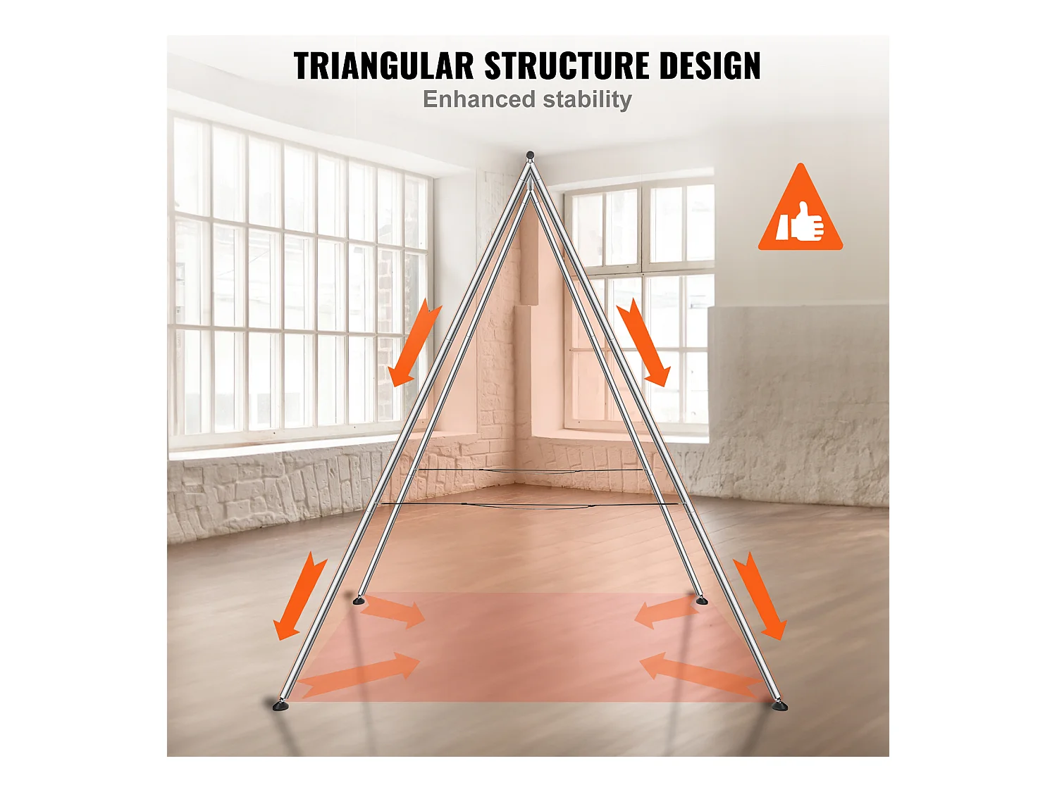 Hamac de Yoga Support de Balançoire Aérienne SucceBuy, Cadre de Yoga, Cadre en Acier Porteur de 250kg