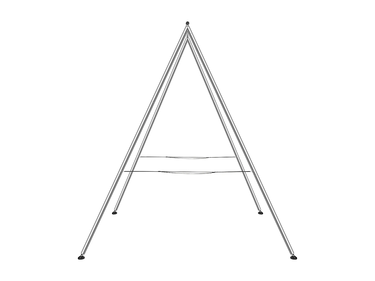 Hamac de Yoga Support de Balançoire Aérienne SucceBuy, Cadre de Yoga, Cadre en Acier Porteur de 250kg