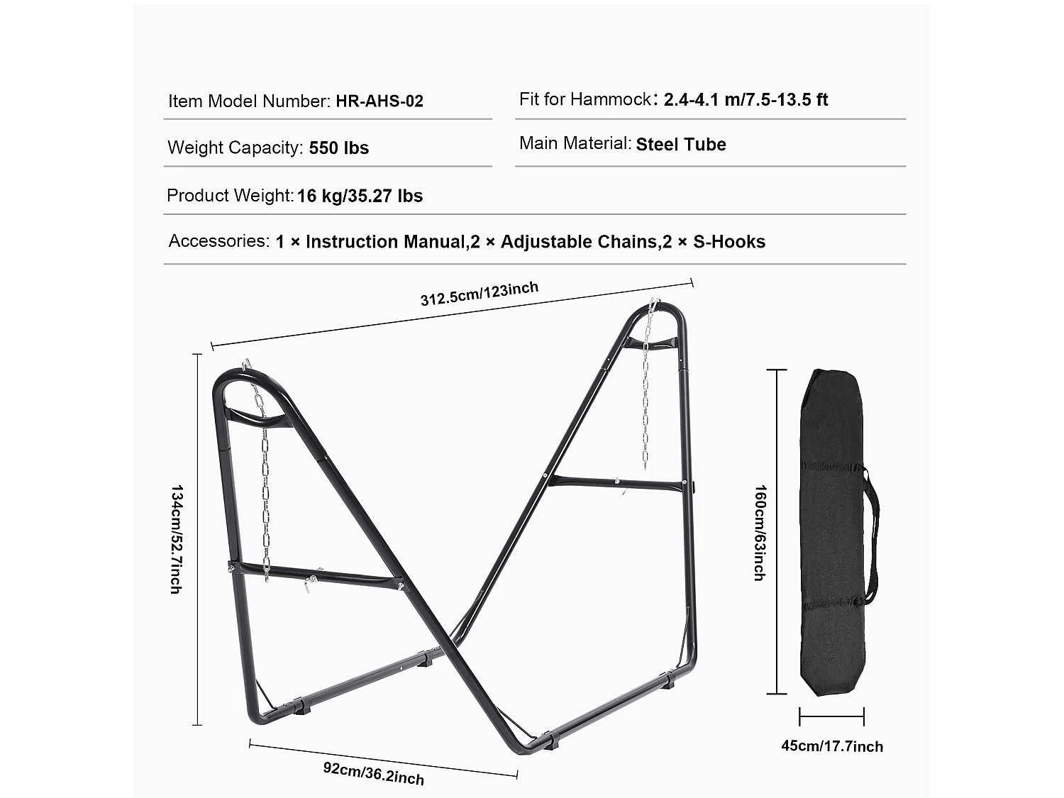 Suporte de Rede, SucceBuy Suporte de Rede em Aço, Capacidade para 249,5 kg, Compatível com Redes de 2,4 a 4,1 Metros, Estrutura Resistente