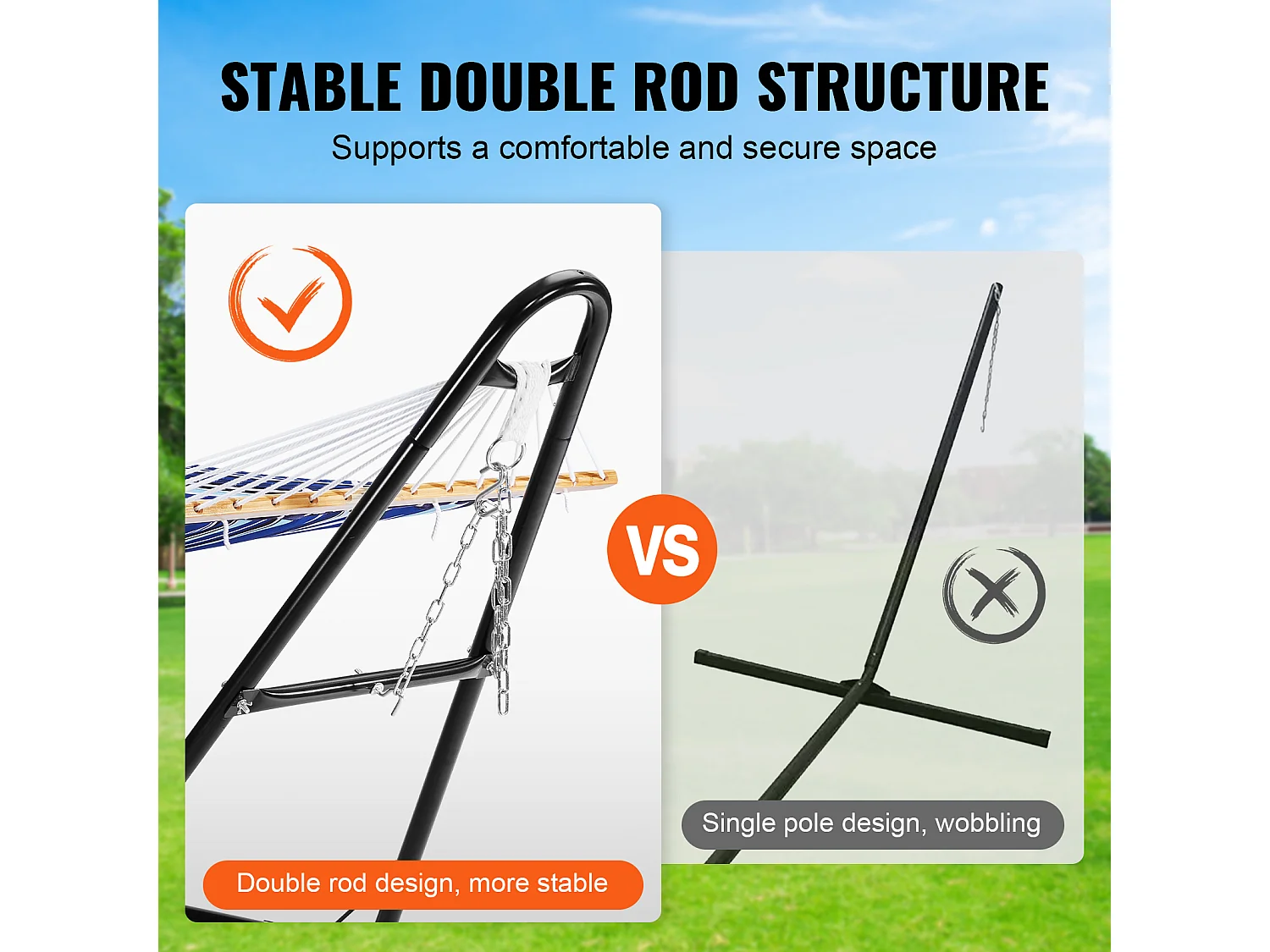 Suporte de Rede, SucceBuy Suporte de Rede em Aço, Capacidade para 249,5 kg, Compatível com Redes de 2,4 a 4,1 Metros, Estrutura Resistente