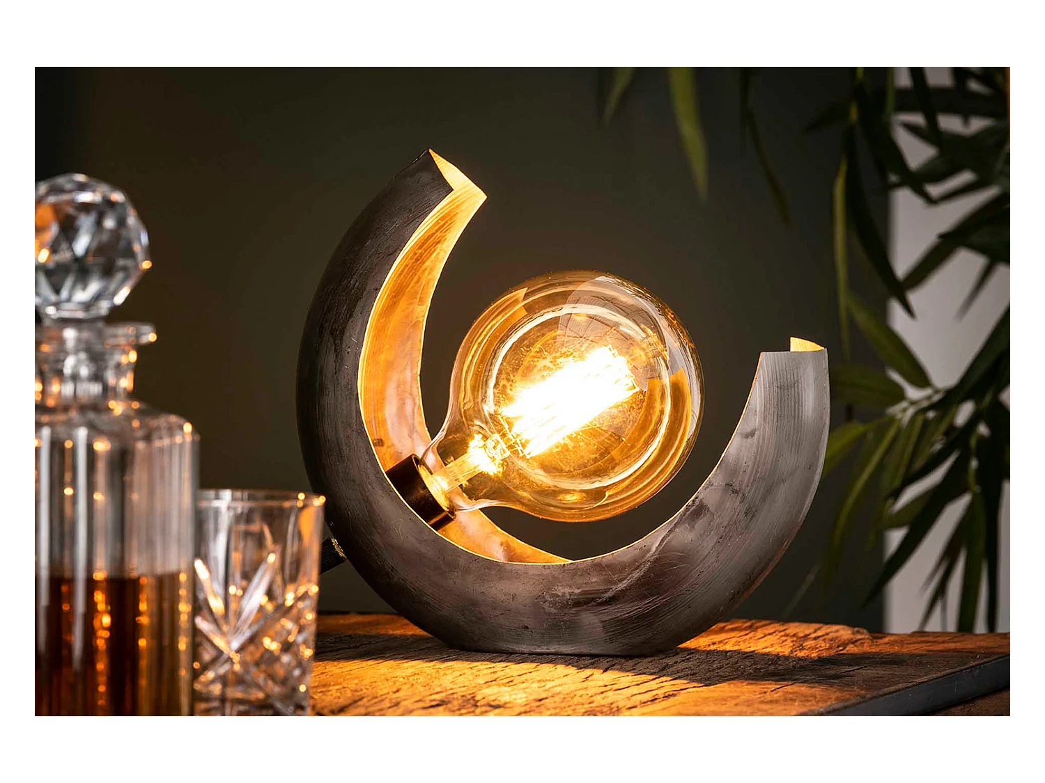 Lampe - argent métal - LUAR