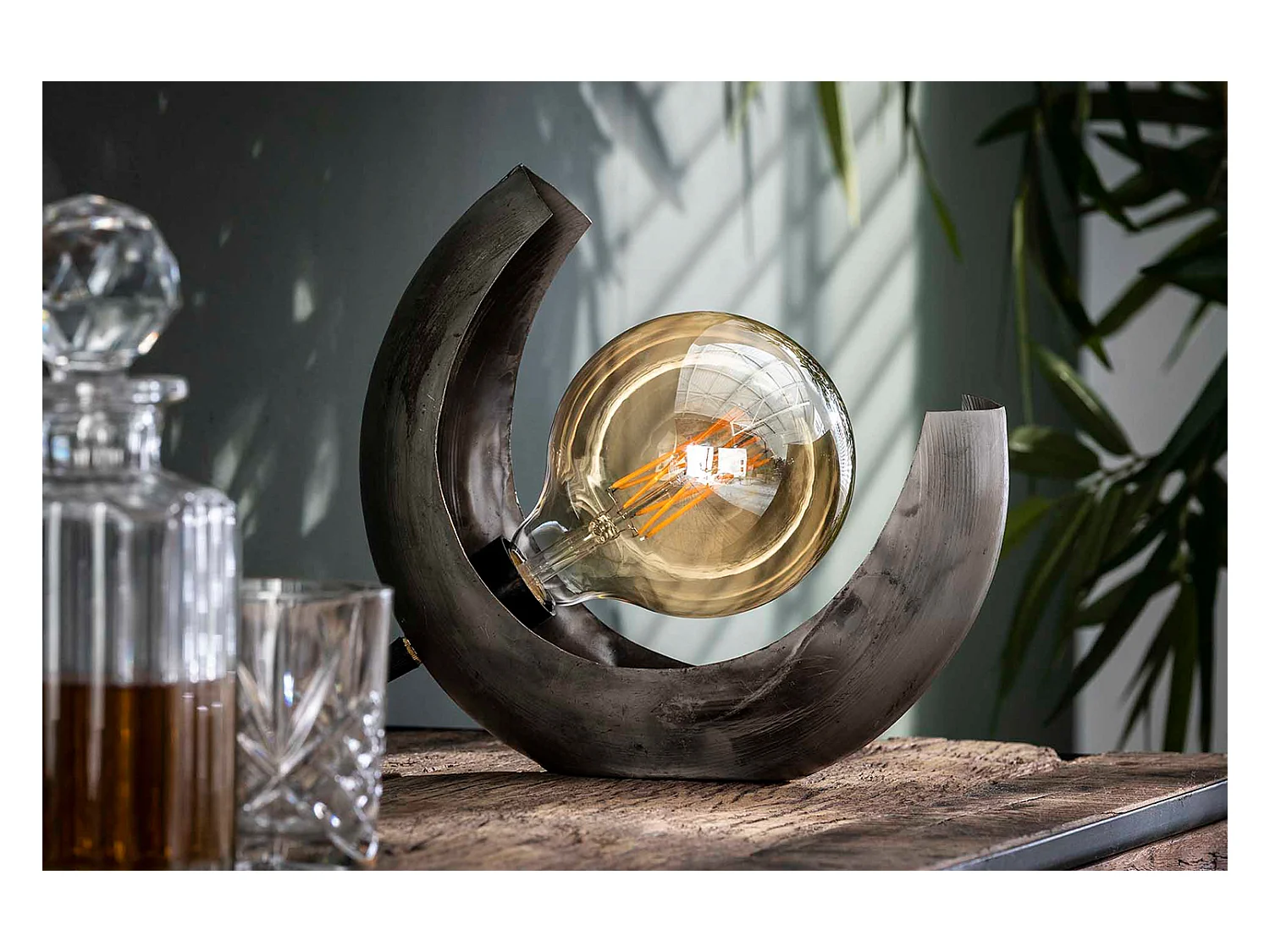 Lampe - argent métal - LUAR