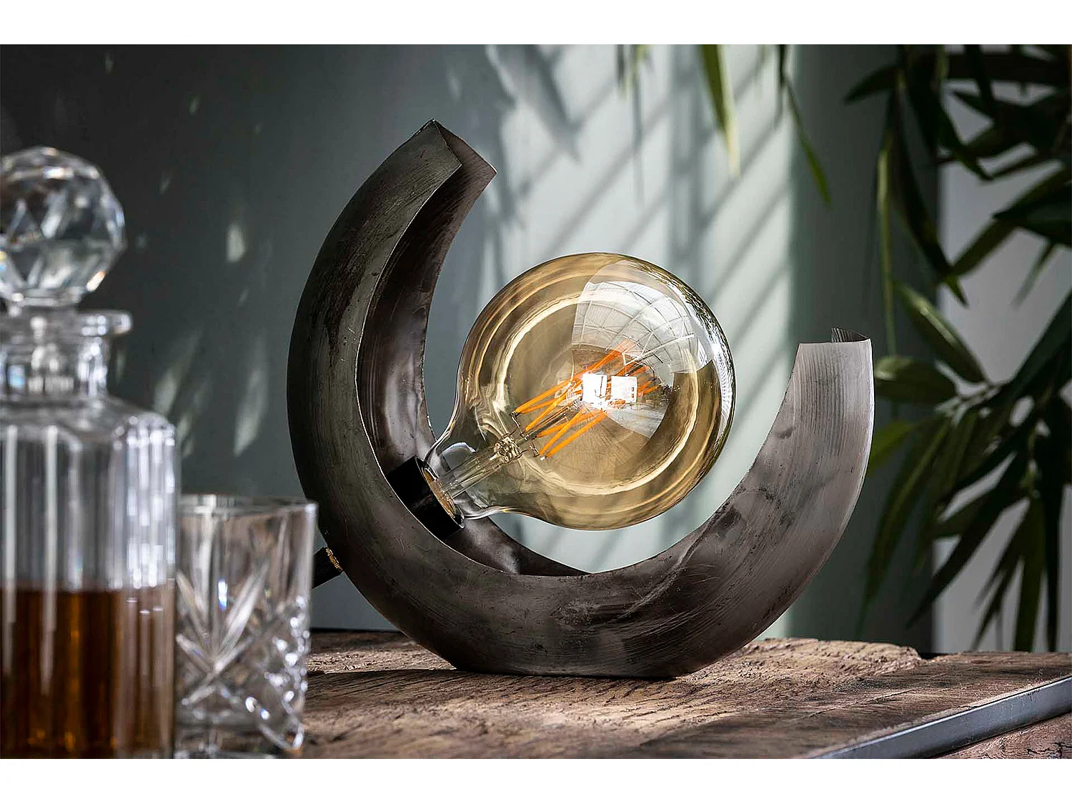 Tischlampe - Silber Metall - LUAR