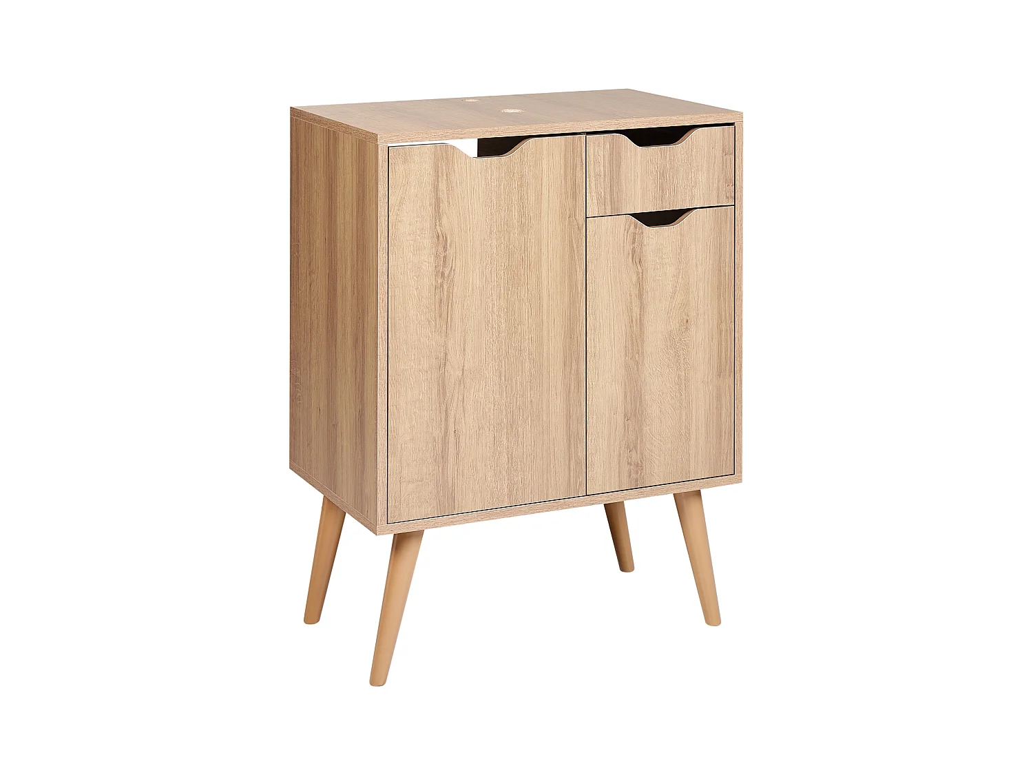 Meuble de salle de bain CANOAS 60 cm Marron clair