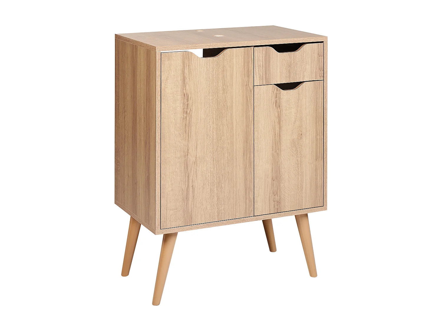 Meuble-lavabo CANOAS 60 cm Marron clair