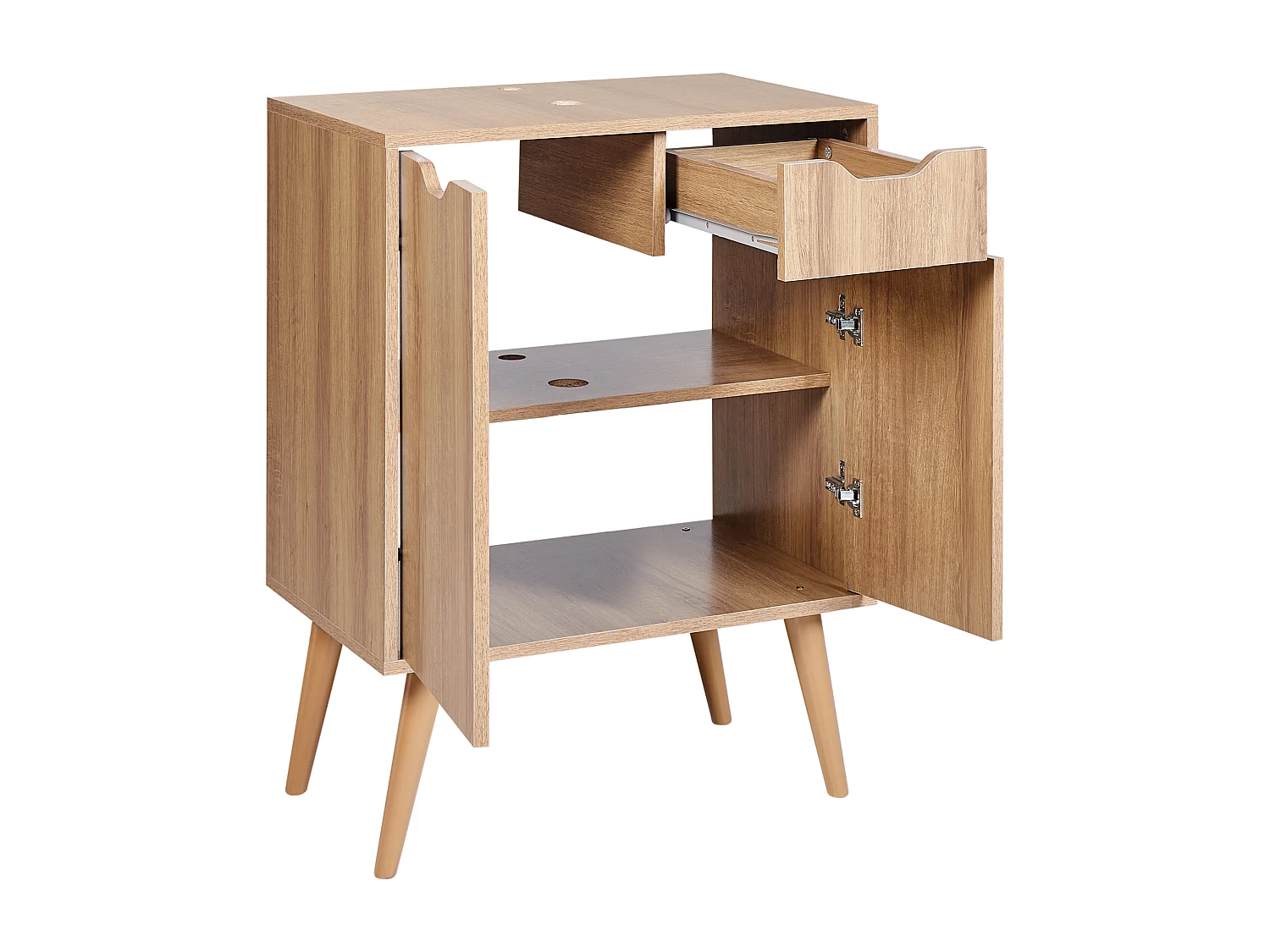 Meuble-lavabo CANOAS 60 cm Marron clair