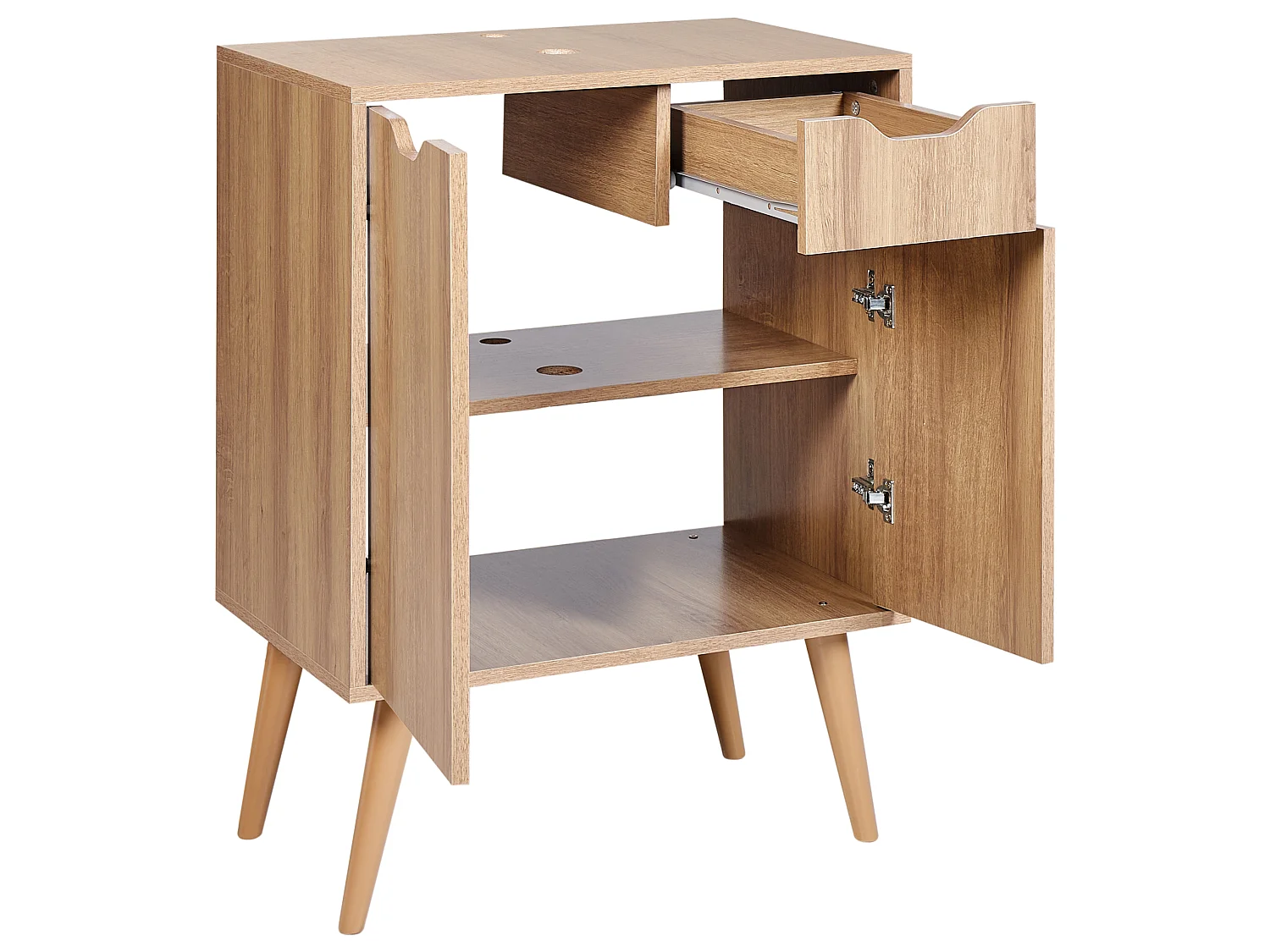 Meuble de salle de bain CANOAS 60 cm Marron clair