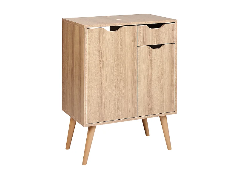 Meuble-lavabo CANOAS 60 cm Marron clair