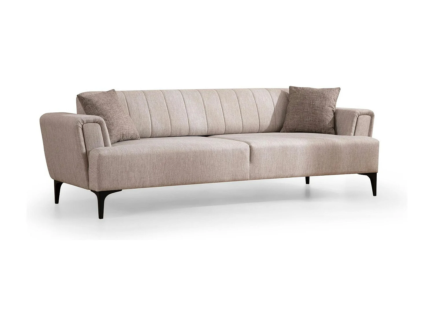 Canapé 3 places beige - lit d’appoint, style moderne LUCCA