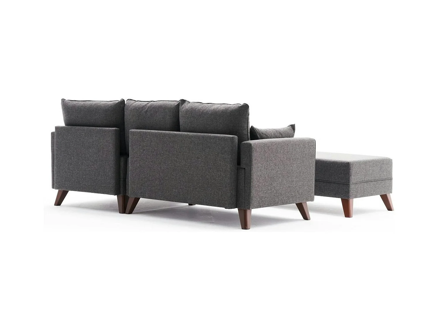 Canapé d'angle convertible anthracite - côté droit SPLIT