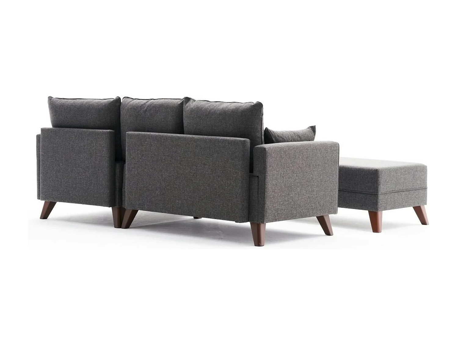 Canapé d'angle convertible anthracite - côté droit SPLIT