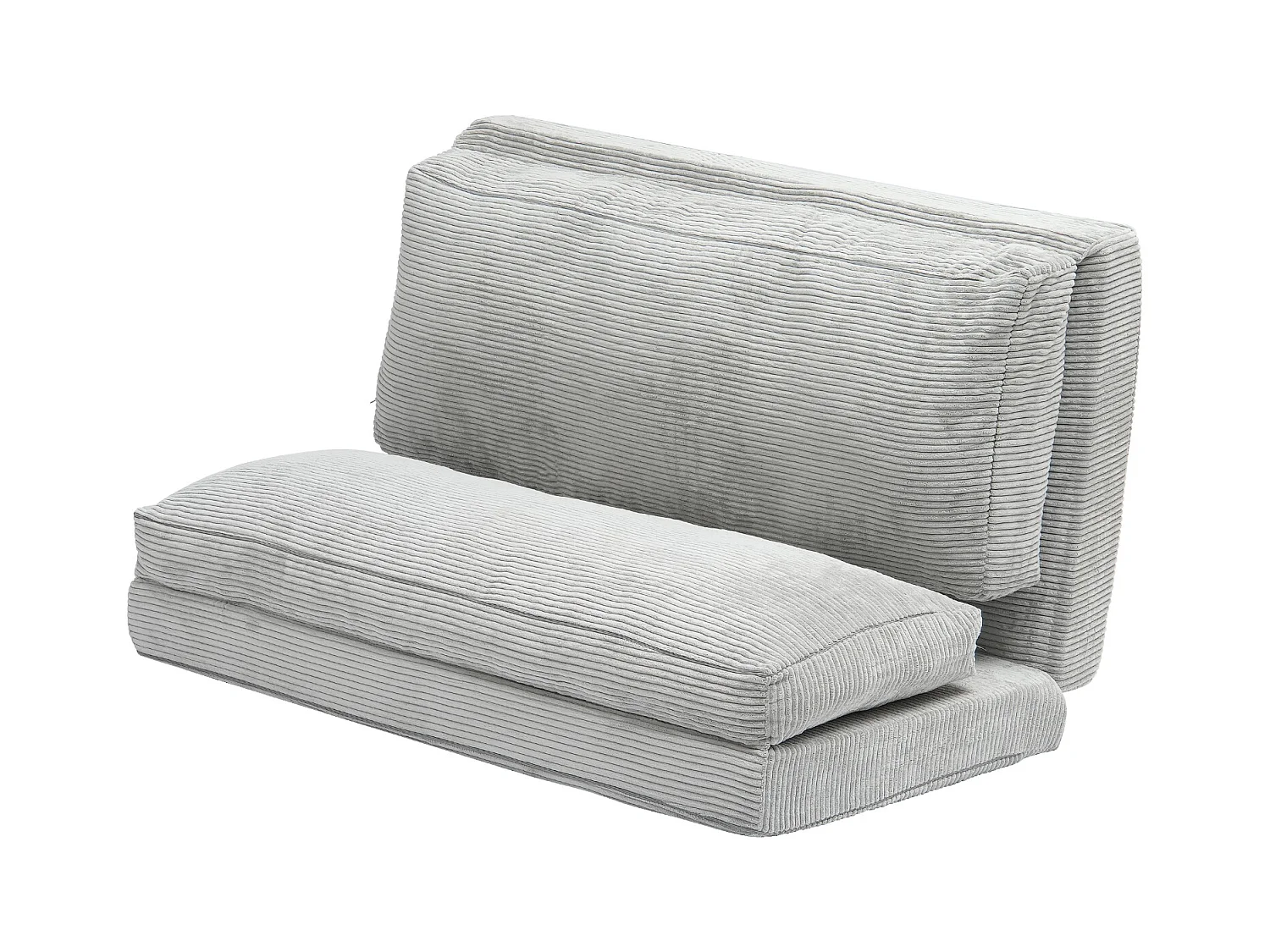 Canapé-Lit Pliant SucceBuy, 3 en 1  Pliable avec Housse Lavable Gris Foncé, Complet