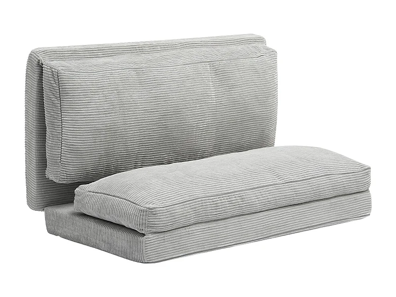 Divano Letto Pieghevole SucceBuy, 3 in 1 Pieghevole con Coperta Lavabile Grigio Scuro, Completo
