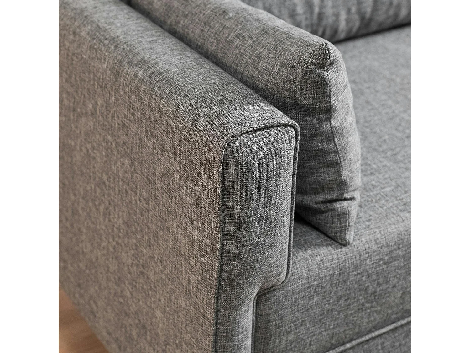 Canapé-lit gris chiné - dos droit SPLIT