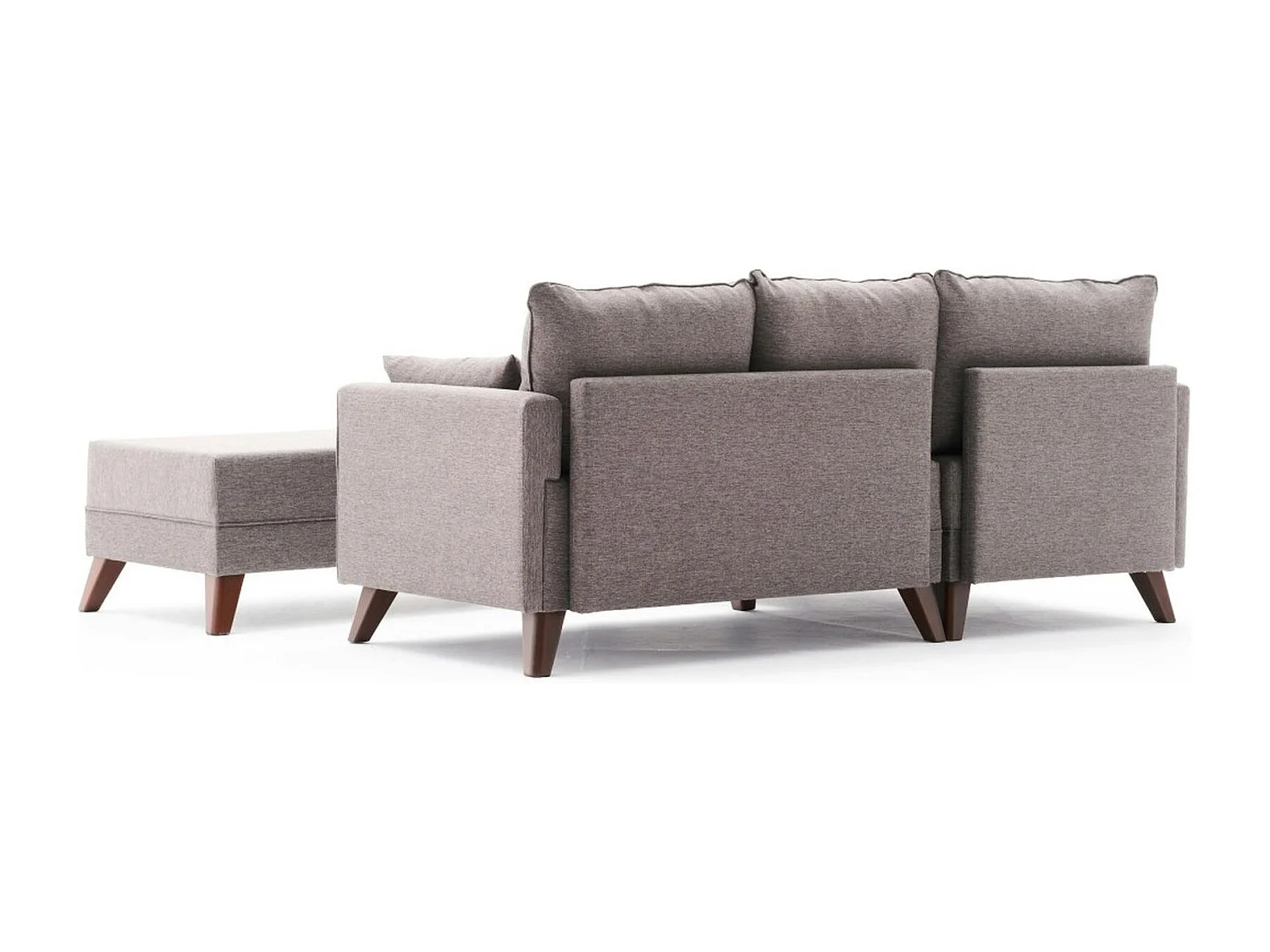 Canapé d'angle convertible taupe - côté gauche SPLIT