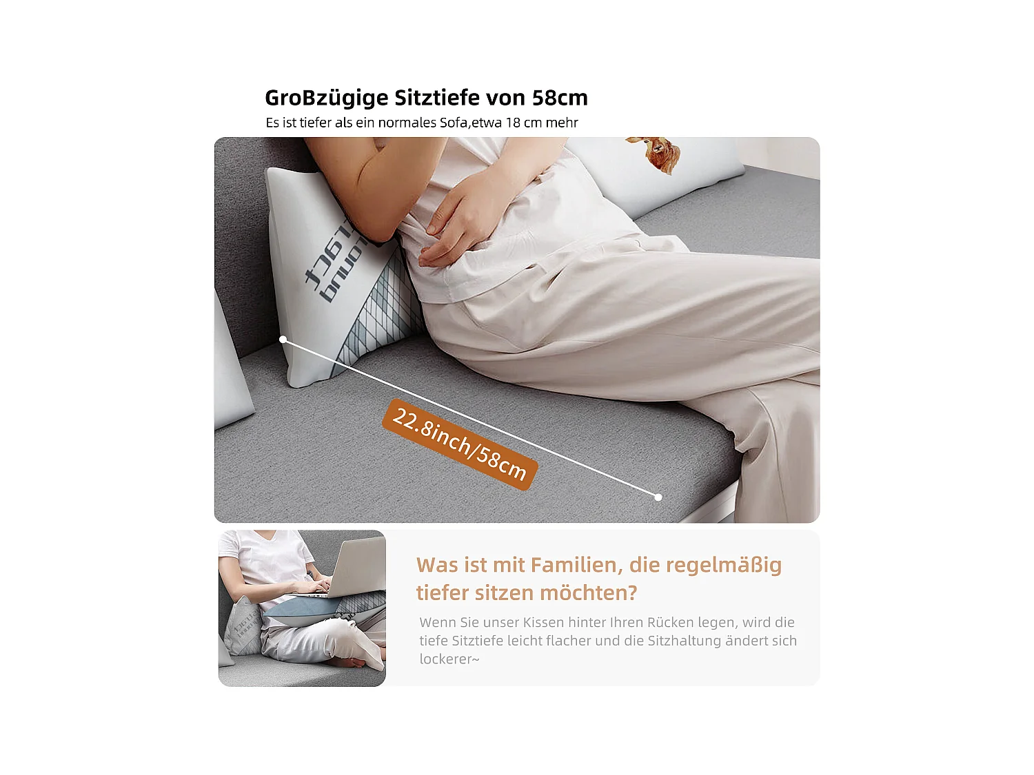 Canapé convertible avec fonction lit et rangement, canapé-lit pour petits espaces et salons (128 cm)