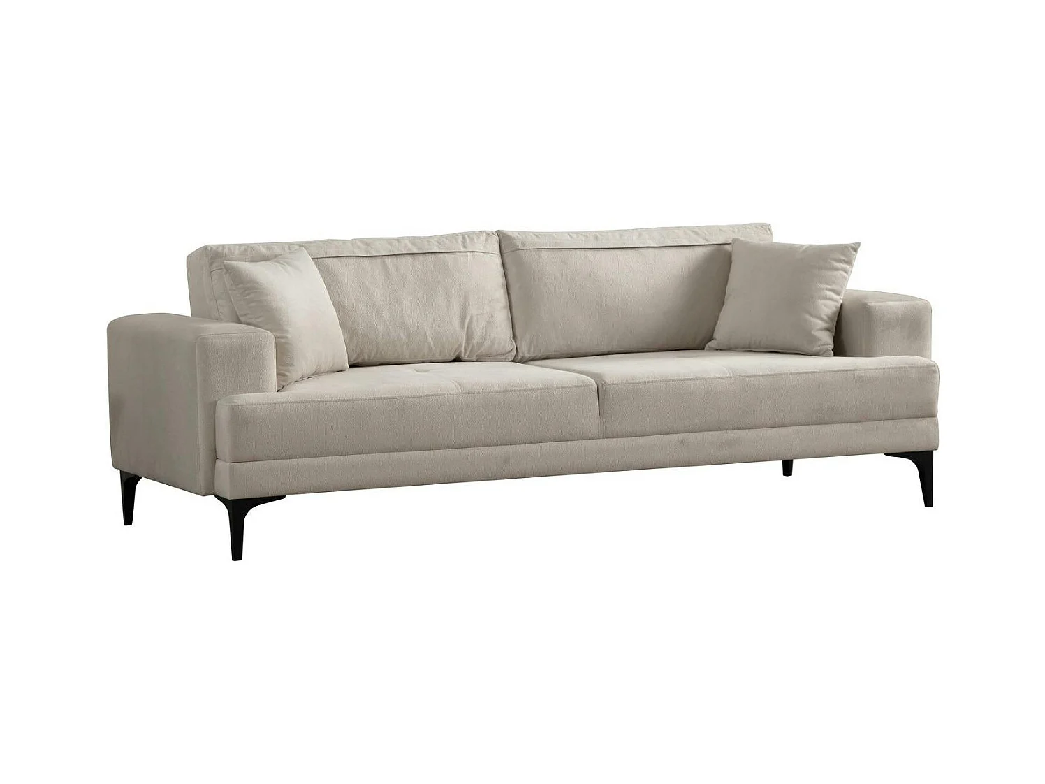 Canapé 3 places écru avec couchage d’appoint JACA