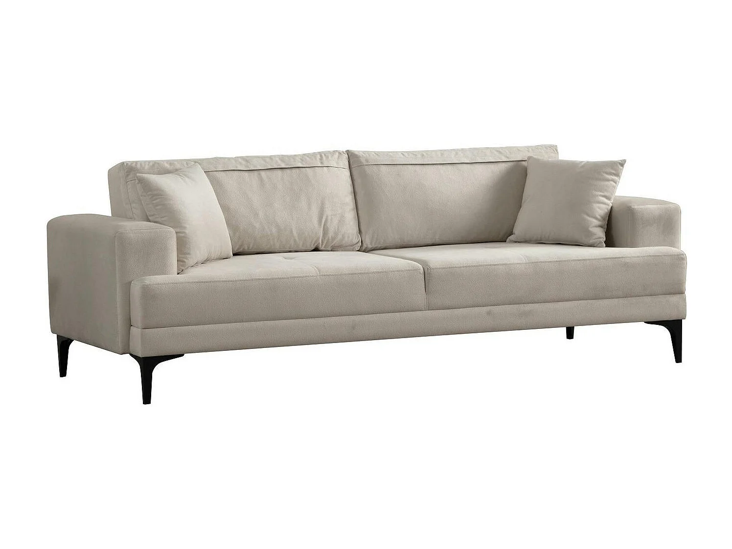 Canapé 3 places écru avec couchage d’appoint JACA