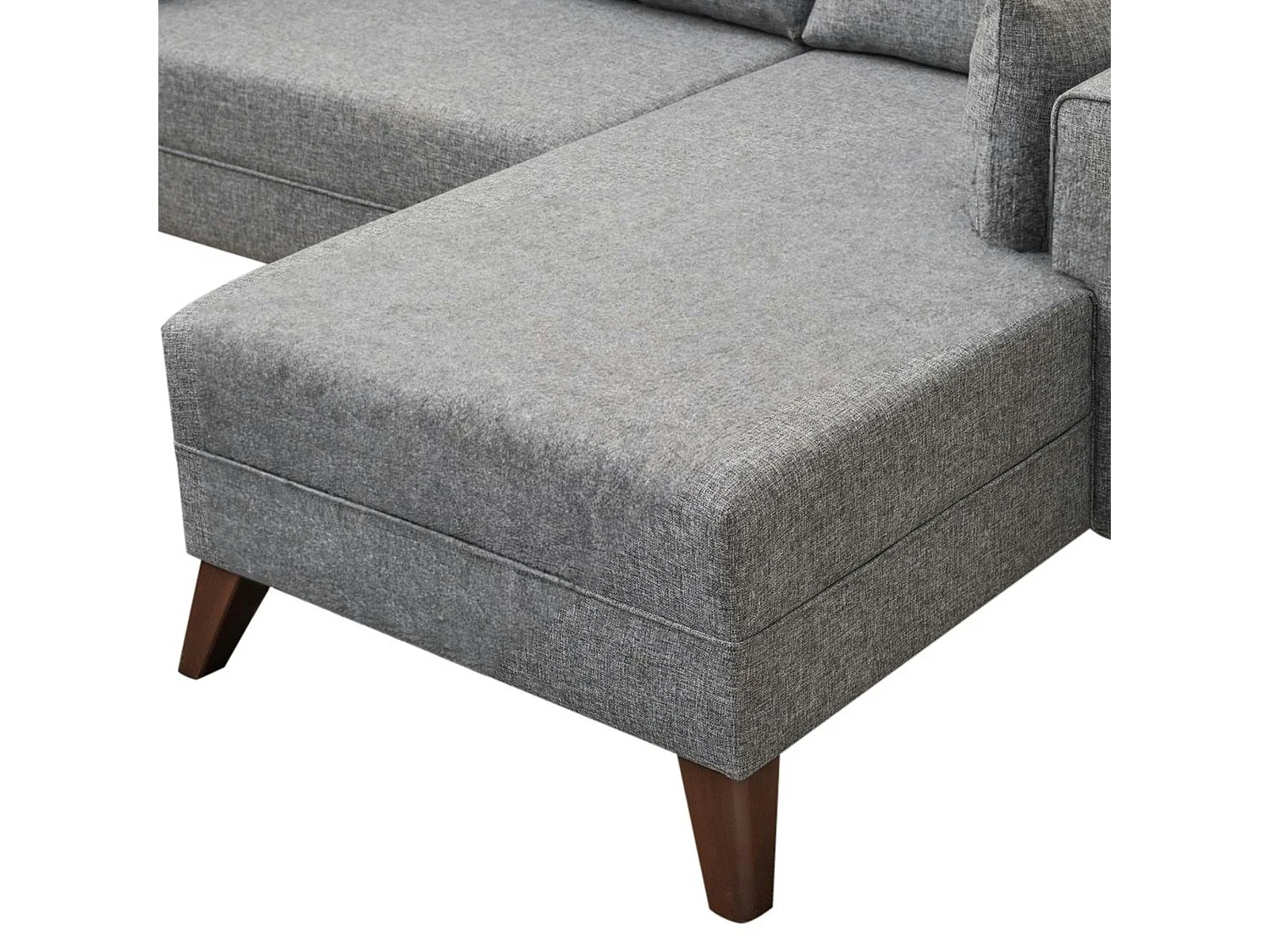 Canapé d’angle convertible gris - côté droit SPLIT