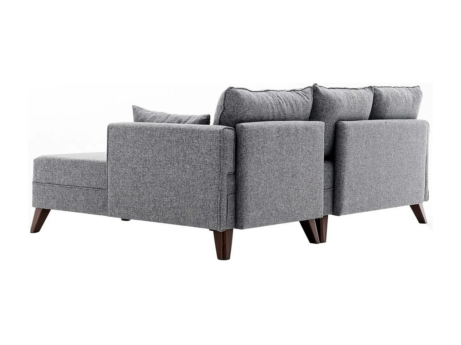 Canapé d’angle convertible gris - côté droit SPLIT