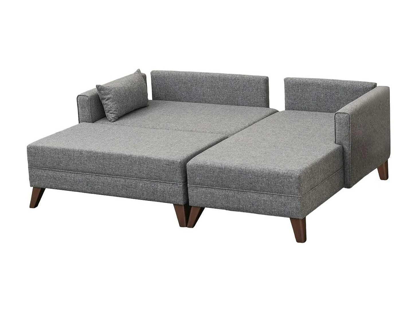 Canapé d’angle convertible gris - côté droit SPLIT