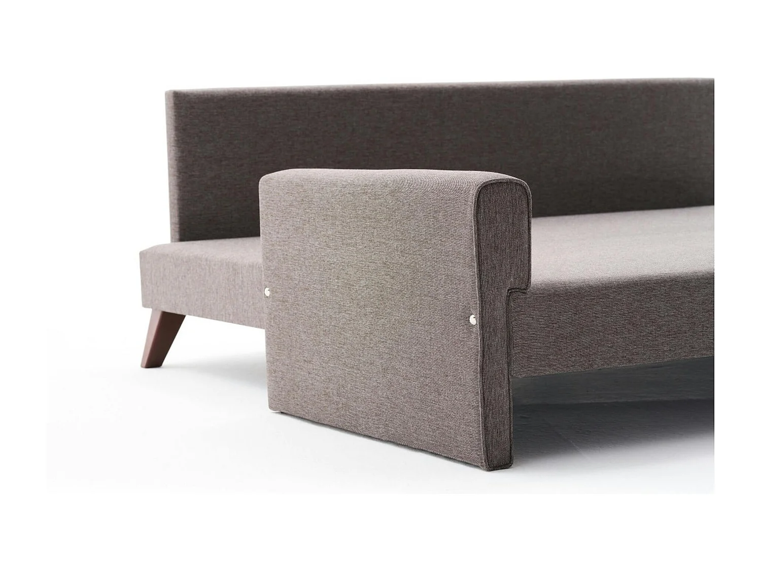 Canapé-lit taupe - dos droit SPLIT