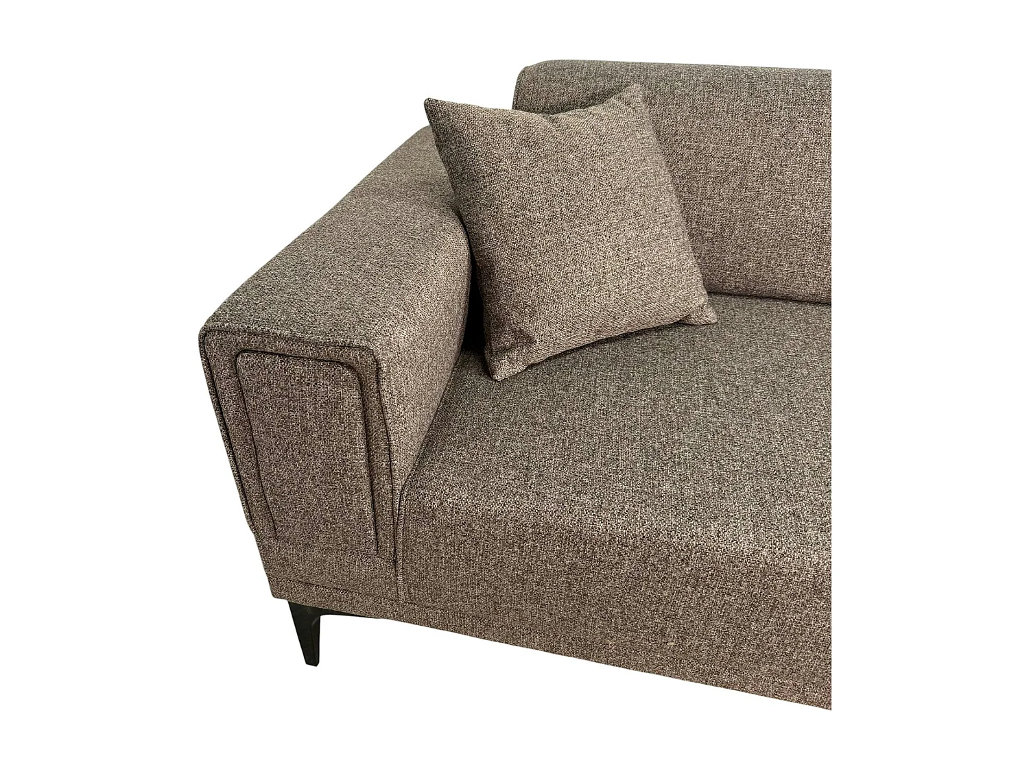 Canapé 3 places beige - lit d'appoint, look épuré LUCCA