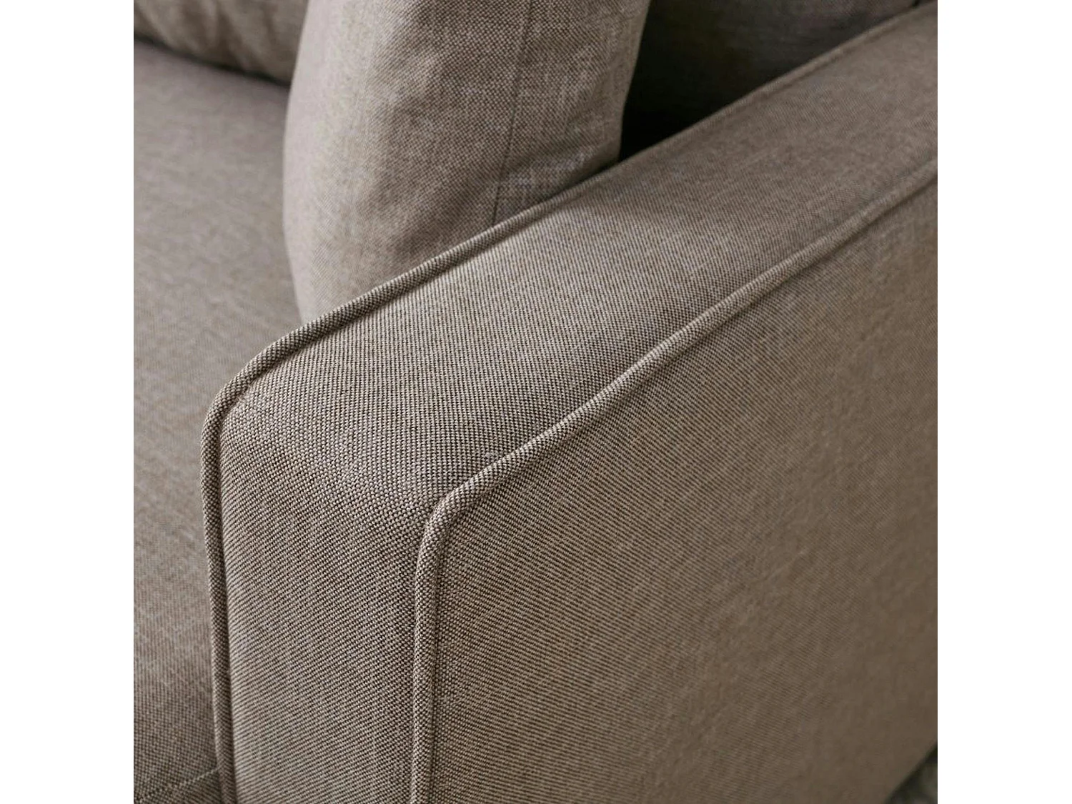 Canapé d'angle convertible beige - côté gauche COMO