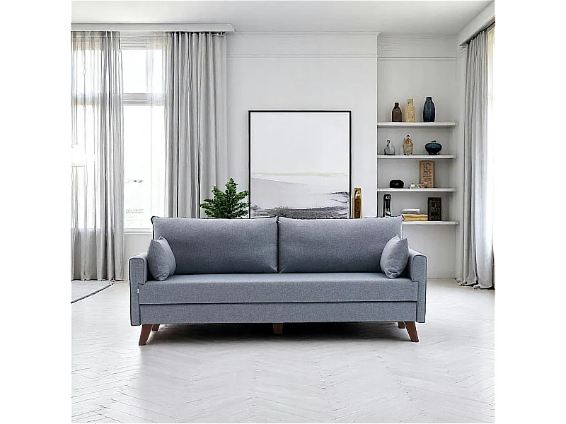 Canapé-lit bleu gris - dos droit SPLIT