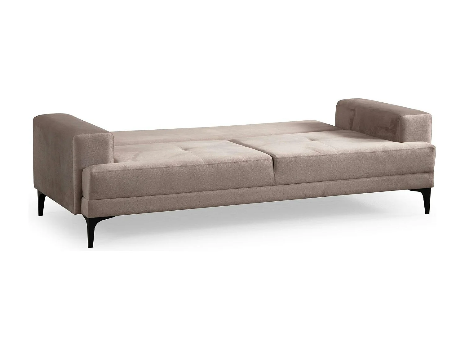 Canapé 3 places beige avec couchage d’appoint JACA