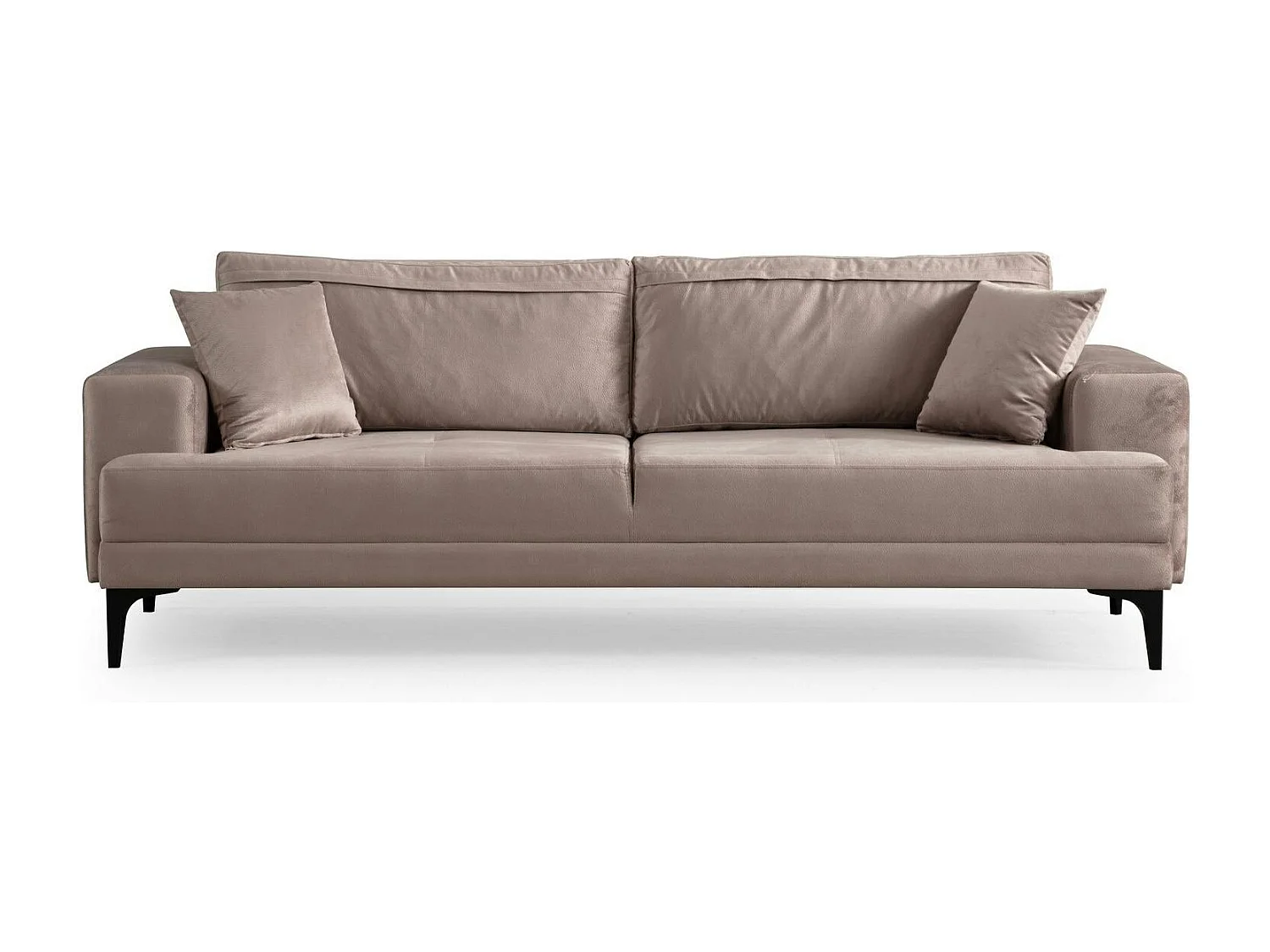Canapé 3 places beige avec couchage d’appoint JACA