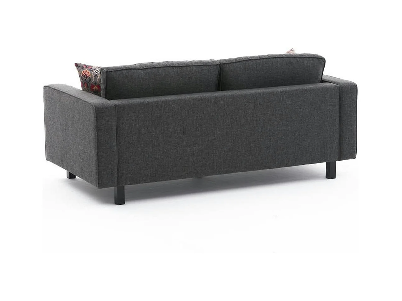Canapé 2 places anthracite - pieds droits CORTONA