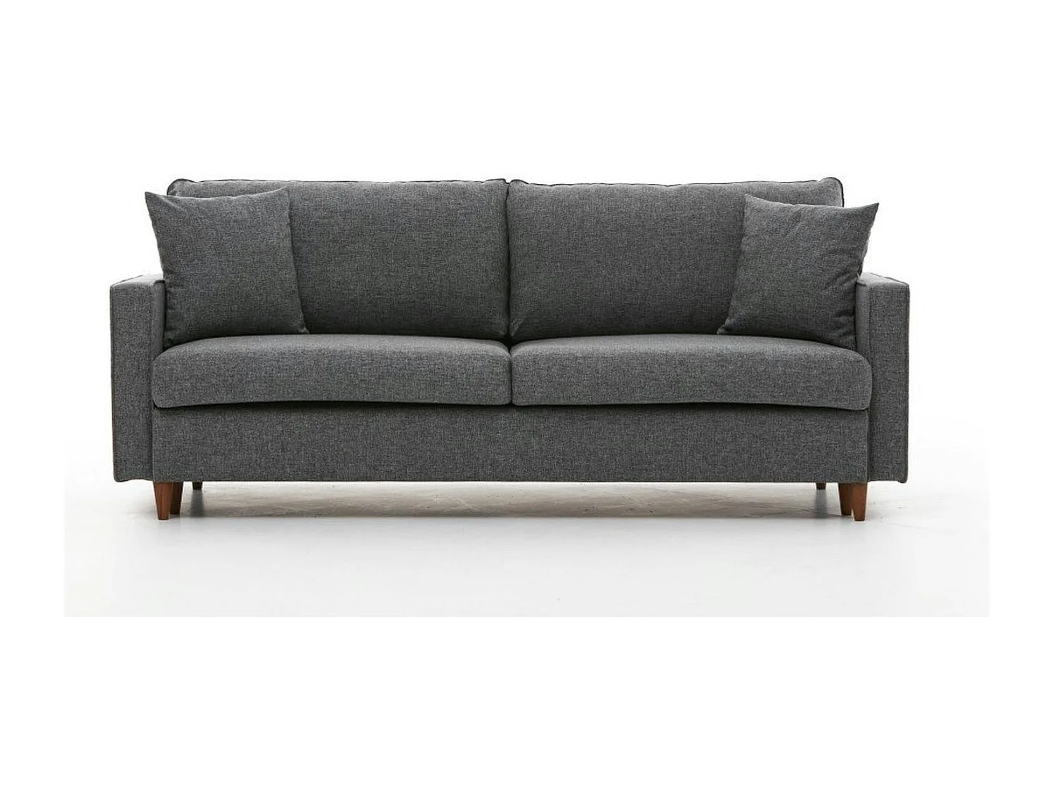 Canapé-lit 3 places gris chiné COMO