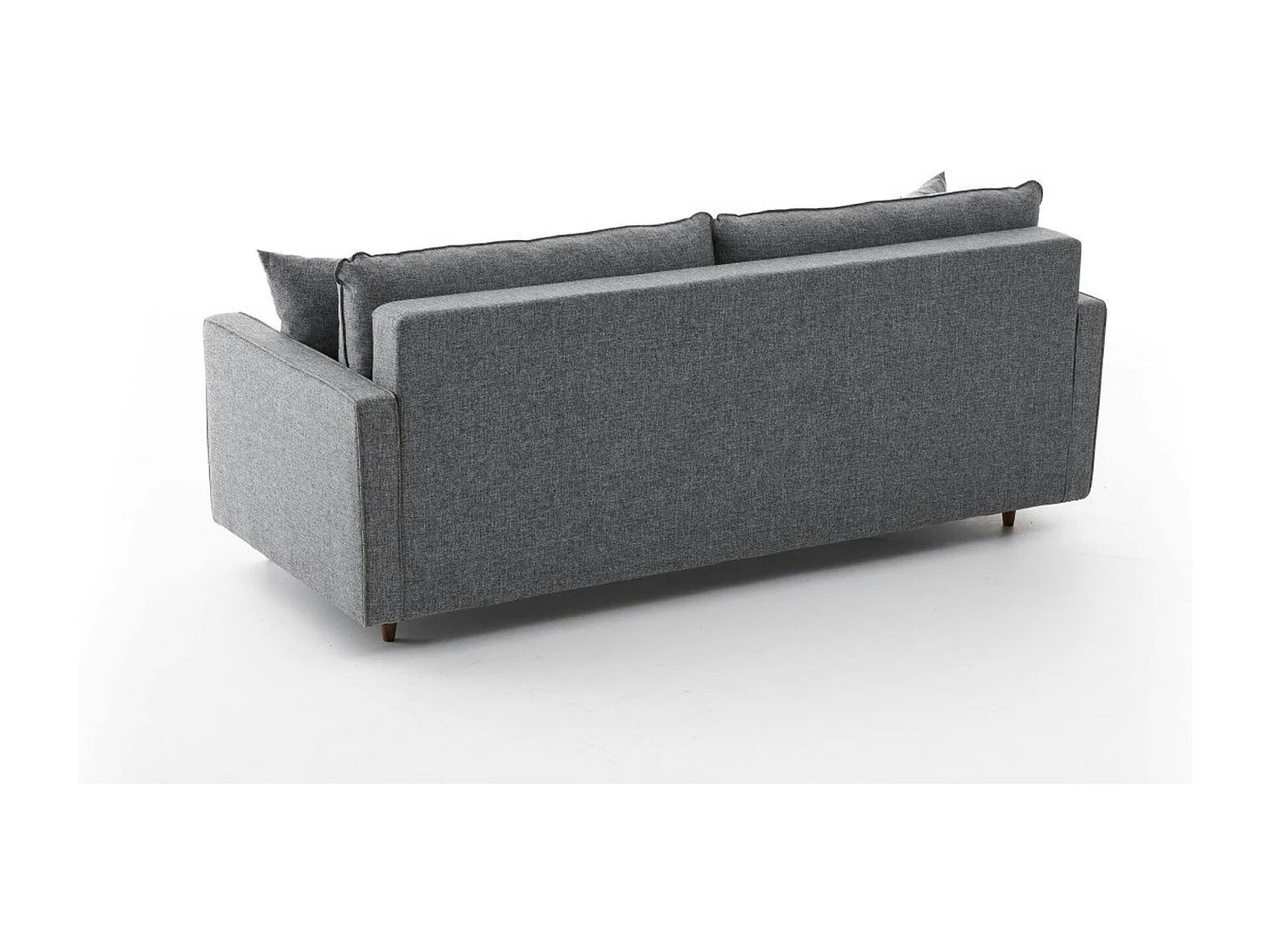 Canapé-lit 3 places gris chiné COMO