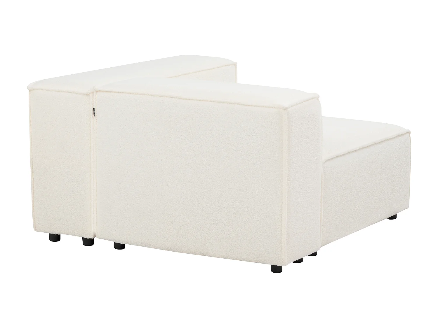 2-Sitzer Sofa Bouclé weiss APRICA