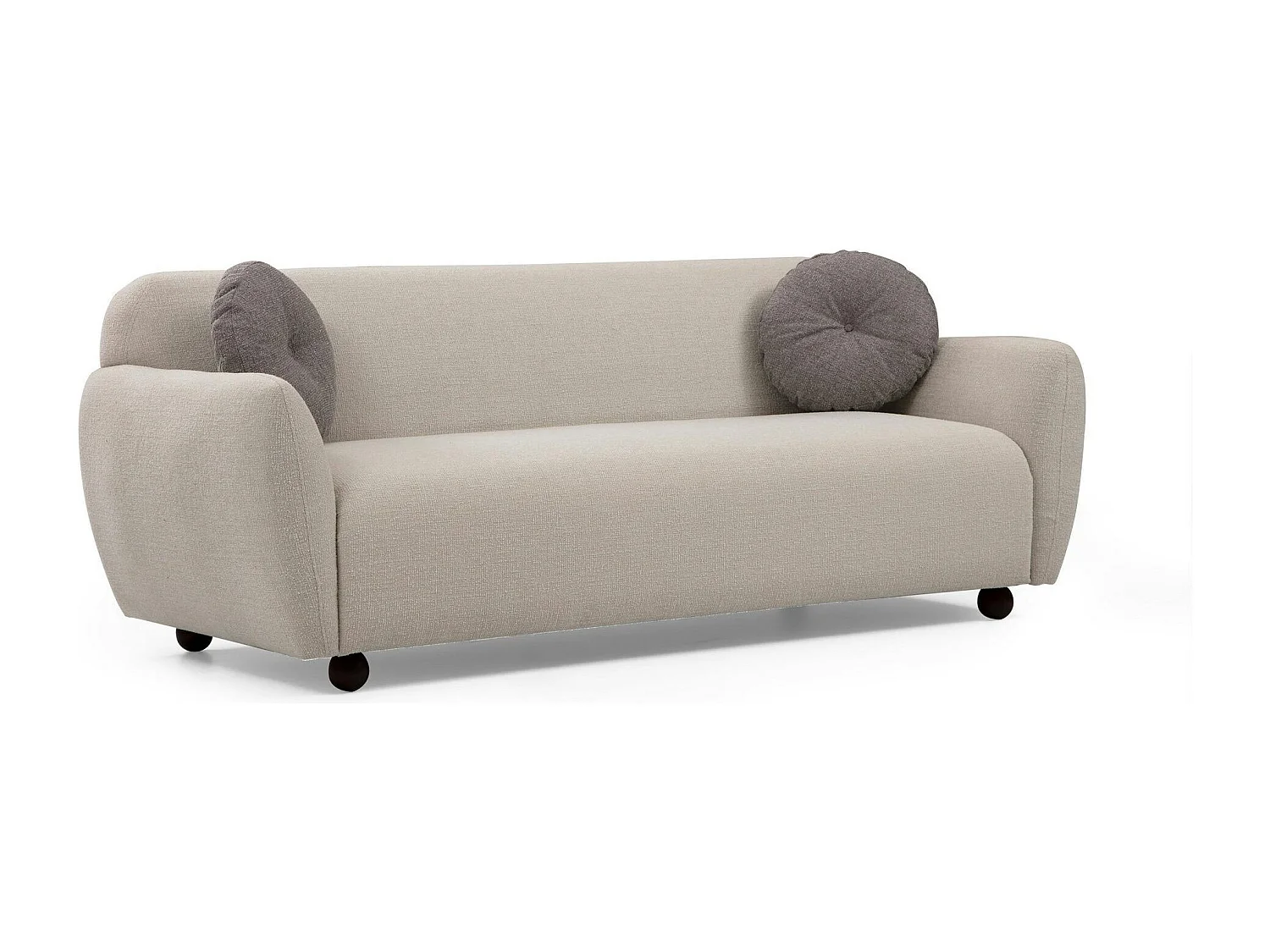 Canapé 3 places beige - style contemporain LUCCA