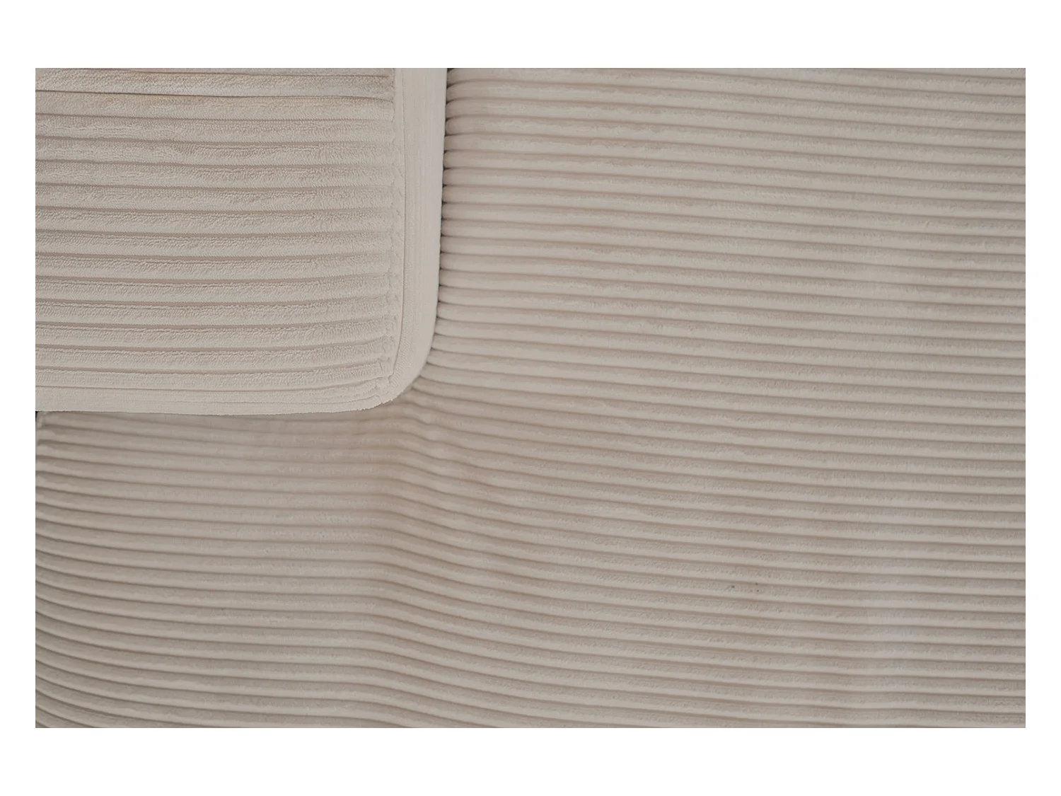 Canapé extra large - taupe Velours côtelé - MADELINE