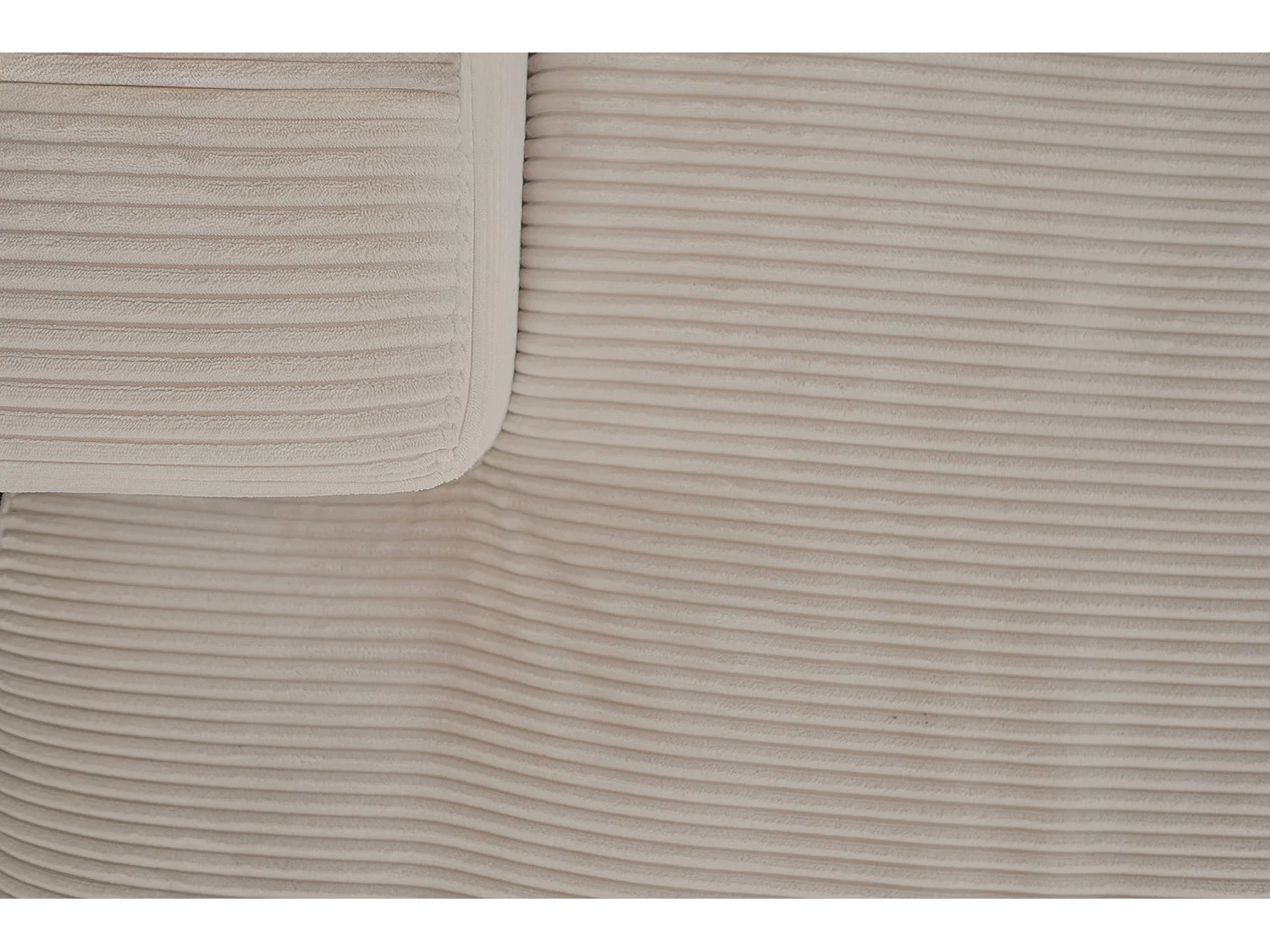 Canapé extra large - taupe Velours côtelé - MADELINE