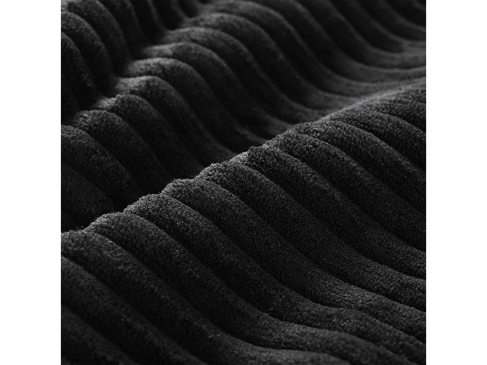 Canape d'angle combiné modulaire noir canapé à double coussin canapé combiné en velours avec lampe et pouf ottoman amovible