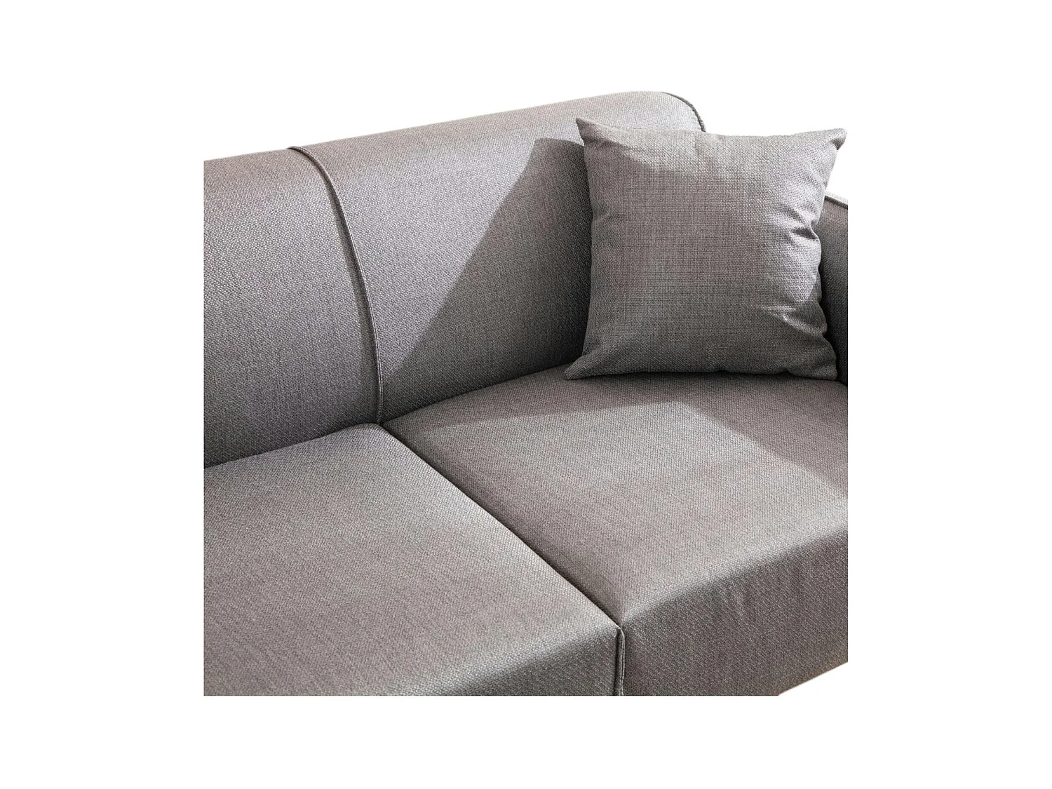 Canapé 2 places gris clair - couture déco VILNIUS