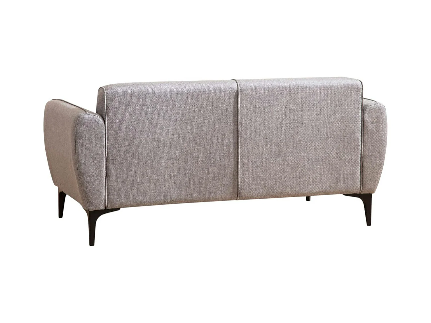 Canapé 2 places gris clair - couture déco VILNIUS