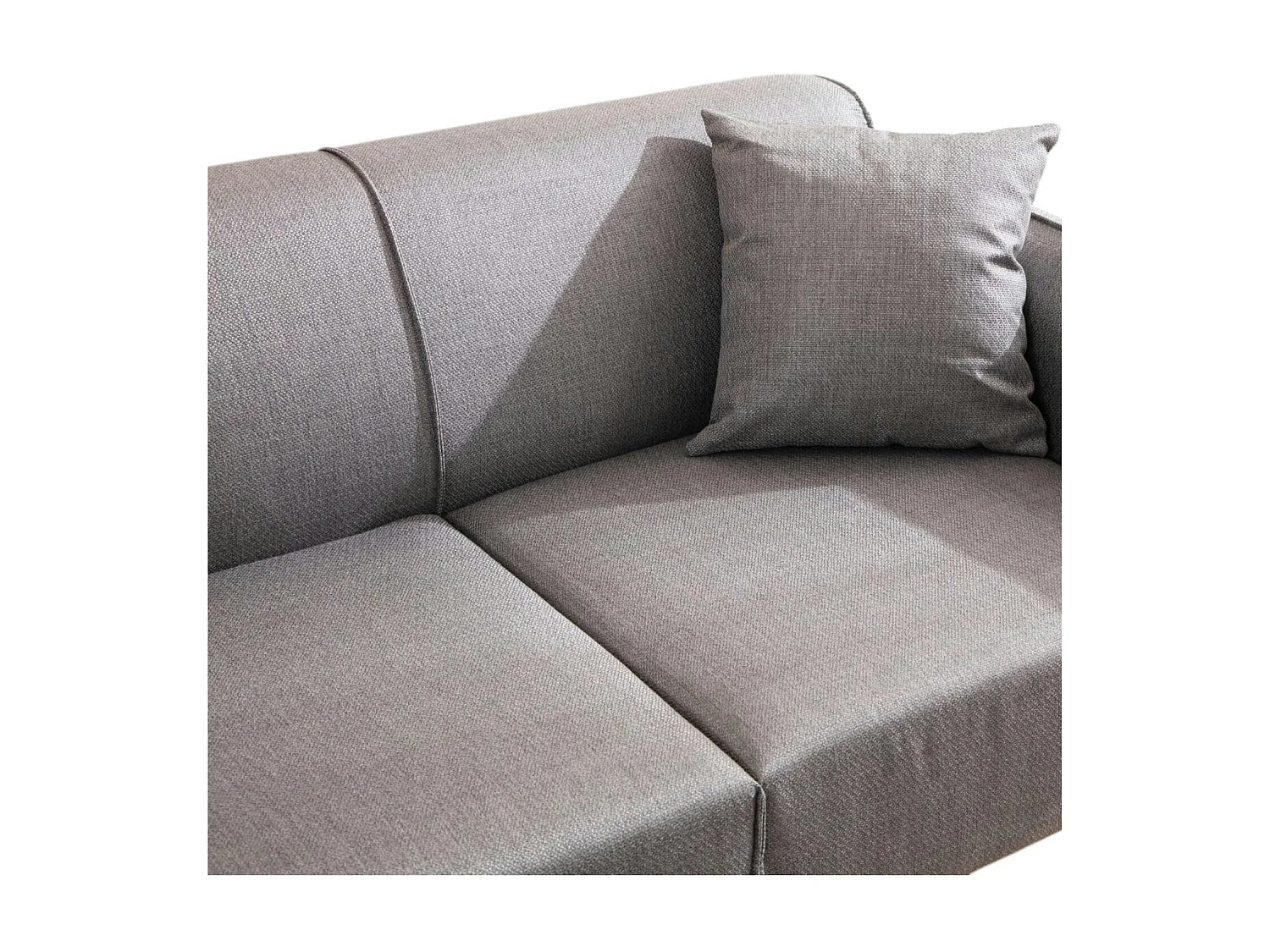 Canapé 2 places gris clair - couture déco VILNIUS